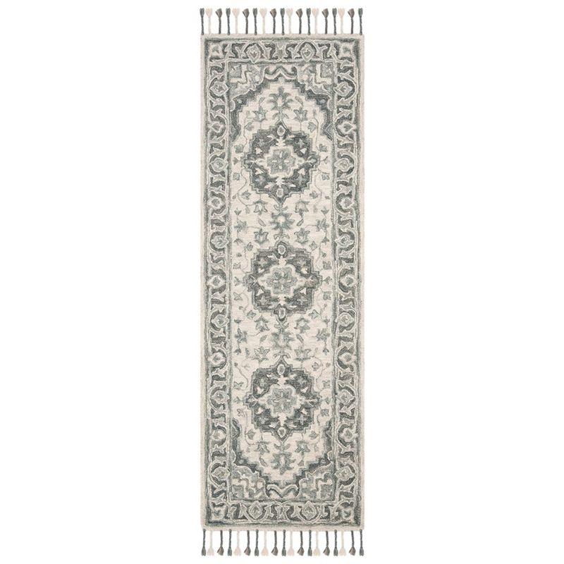 Aspen APN122 Hand Tufted Area Rug - Grey/Light Grey - 2'3"x5' - Safavieh..