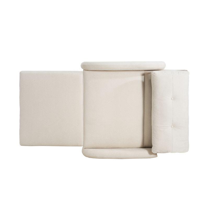 Christopher Knight Home Avalon 3-in-1 Convertible Sleeper Sofa with Adjustable Backrest  and Storage Pockets, Beige