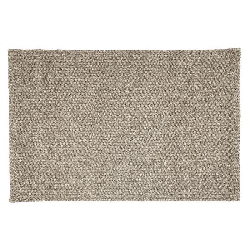 Reversible Avalon Gray Square Indoor/Outdoor Synthetic Rug