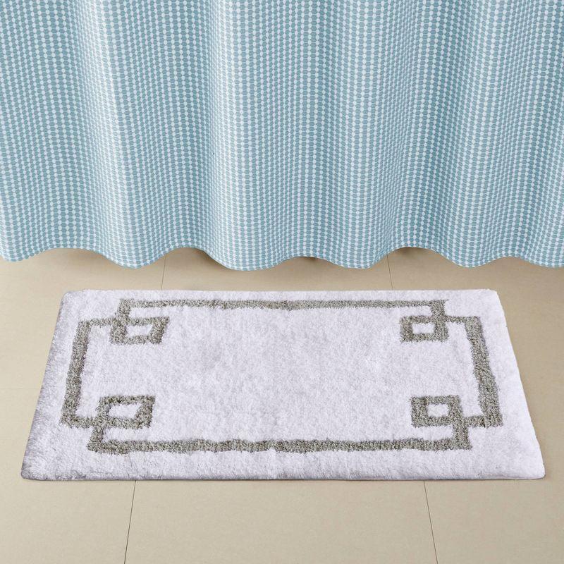 Madison Park 100% Cotton Tufted Bath Rug with Non-Slip Backing