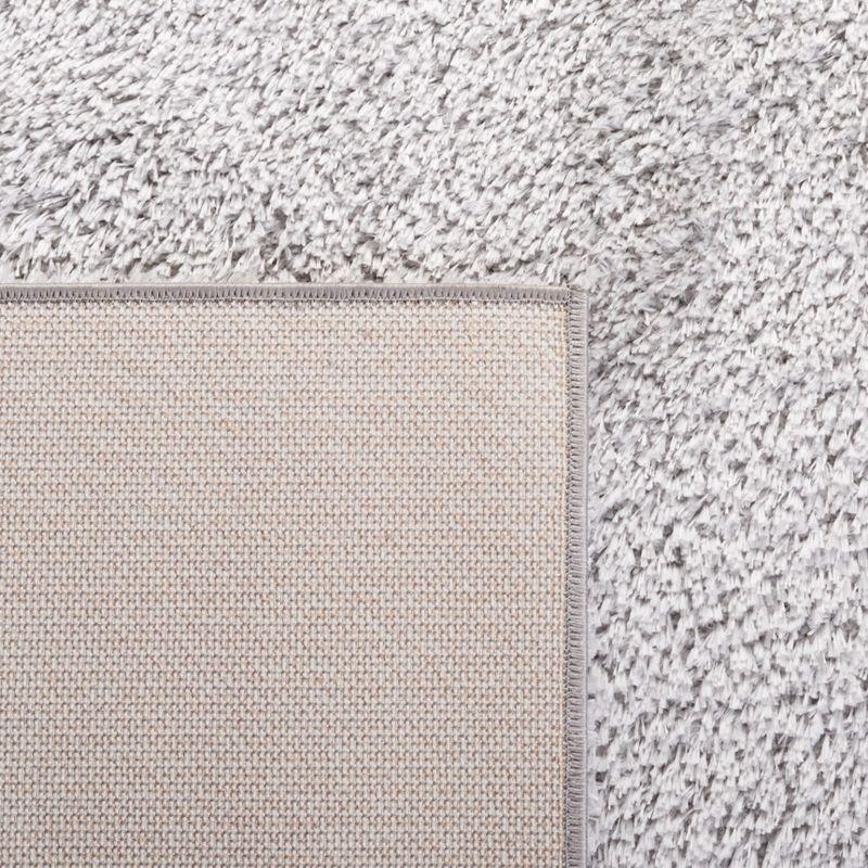 Light Gray 8' x 10' Synthetic Shag Area Rug