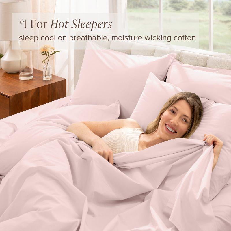 Bare Home 100% Cotton Percale Sheet Set
