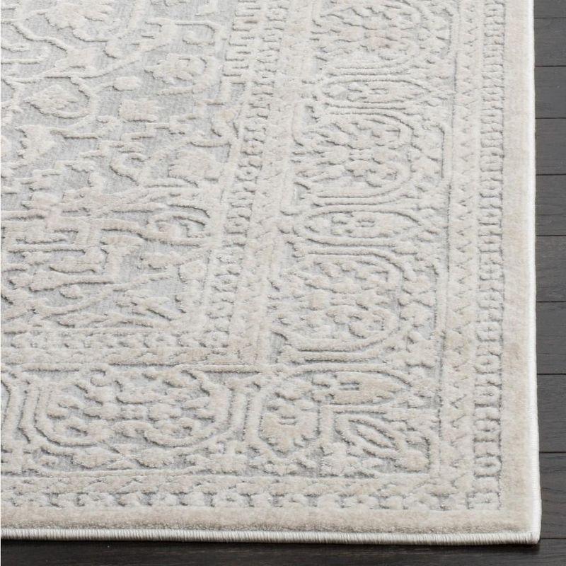 Reflection RFT670 Power Loomed Indoor Accent Rug - 4'x6' - Light Grey/Cream - Safavieh