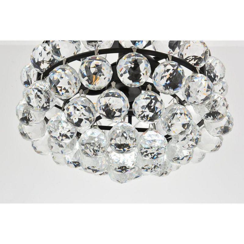 Elegant Lighting Savannah 12 inch flush mount in black