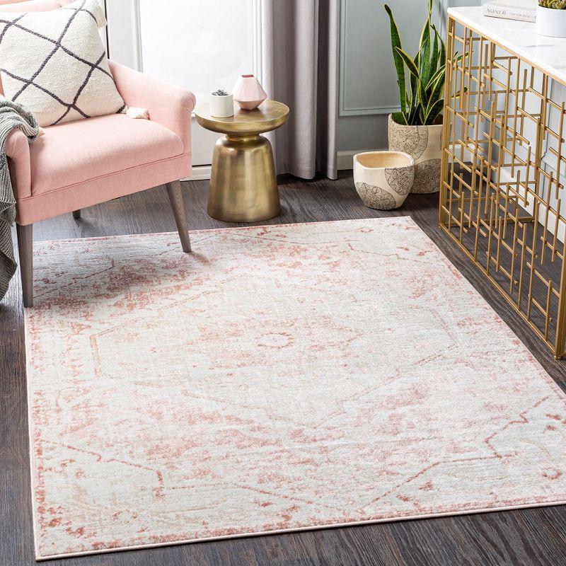 Serene Blush Square Synthetic Fur 7'10" Area Rug