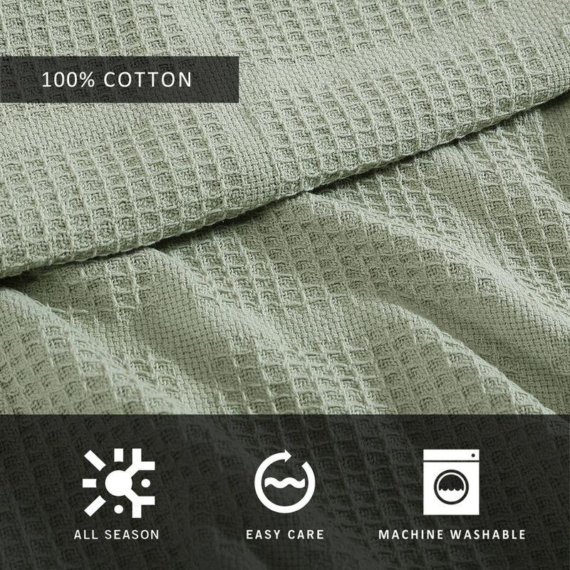 Kenneth Cole Kenneth Cole Waffle Grid Solid Cotton Blanket