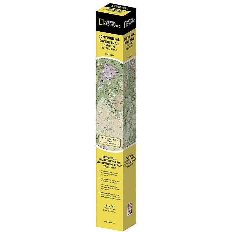 National Geographic Continental Divide Trail Map, In Gift Box, 18" x 48"