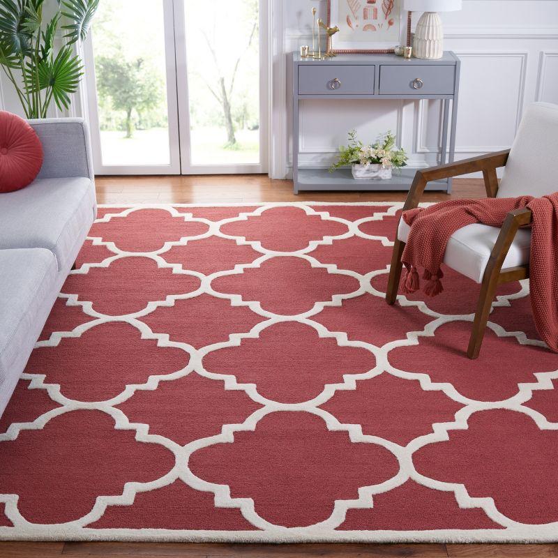 Cambridge CAM140 Tufted Indoor Accent Rug - Rust/Ivory - 3'x5' - Safavieh