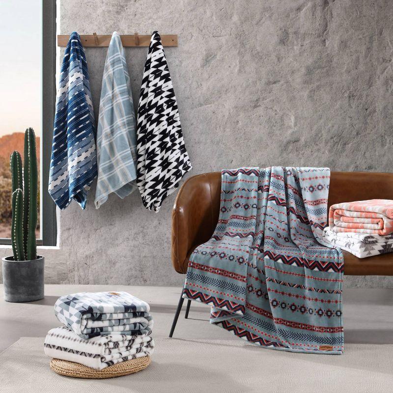 50"x70" Oversized Geometric Reversible Throw Blanket - Wrangler