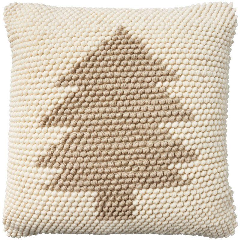 20"x20" Oversize Holiday Xmas Tree Loops Square Throw Pillow - Mina Victory: Polyester & Cotton, Zipper Closure