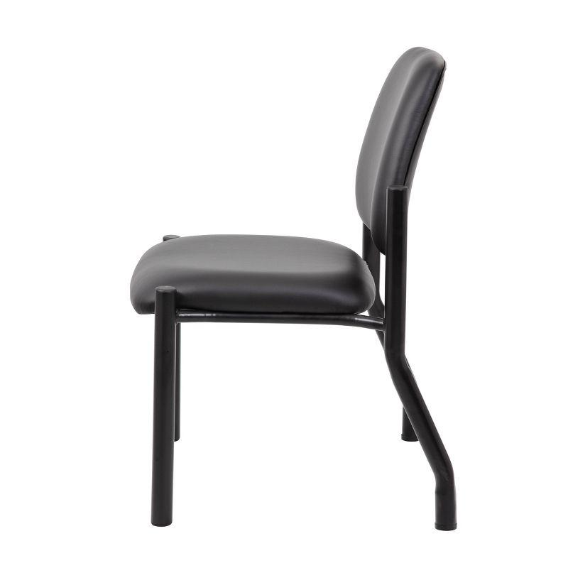 300lbs Weight Capacity Guest Chair Antimicrobial Black - Boss Office Products