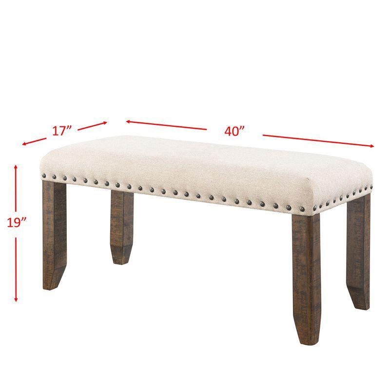 Dex Bench Walnut Brown - Picket House Furnishings