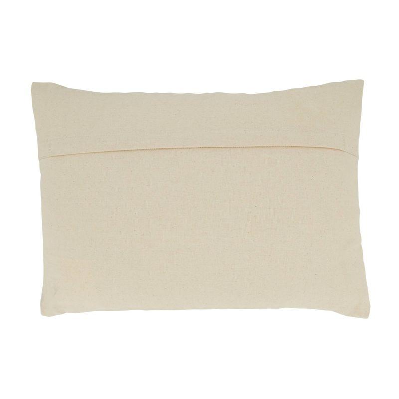 Textured Striped Throw Pillow Natural - Saro Lifestyle