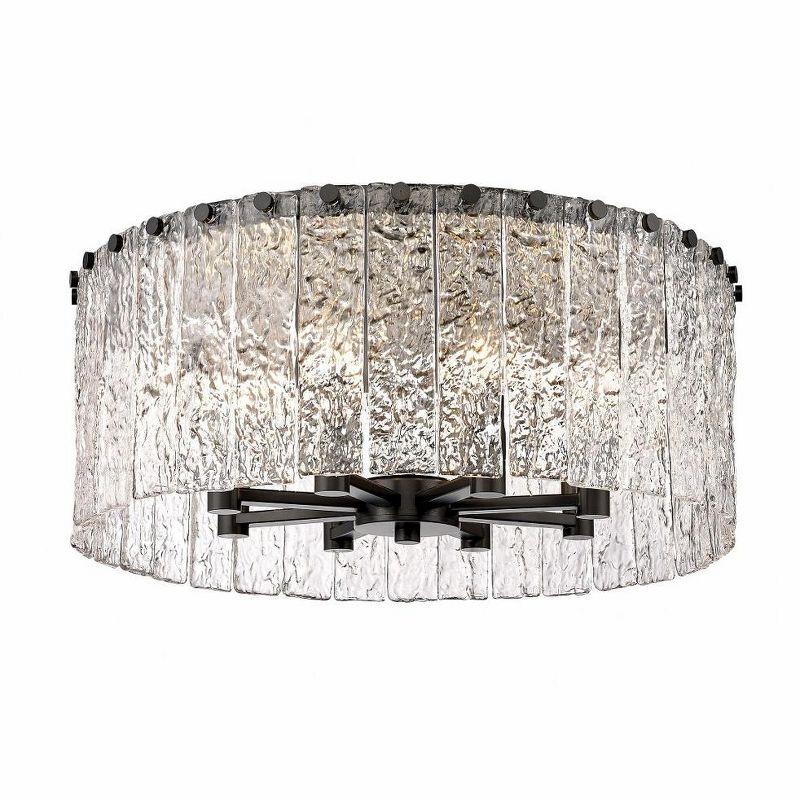 Z-Lite Glacier 8 - Light Flush Mount in  Matte Black