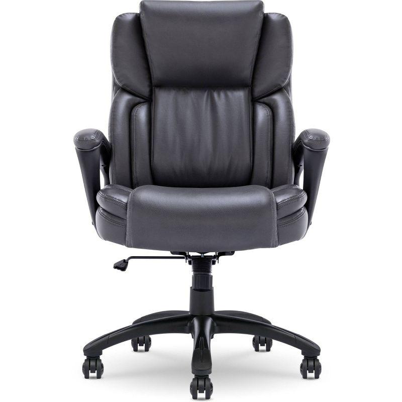 Serta Serta Garret Executive Office Chair, Ergonomic Lumbar Support, Semi-Plush Cushion, Body Pillows