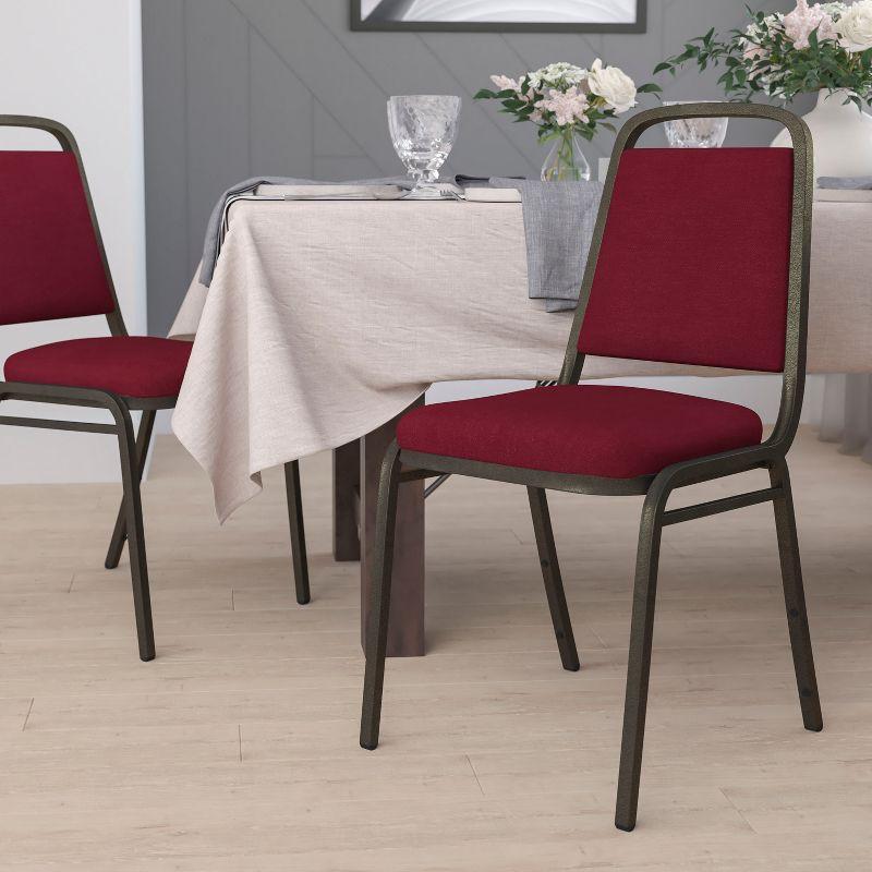 Amaya Trapezoidal Back Stacking Banquet Chair with 1.5" Thick Seat