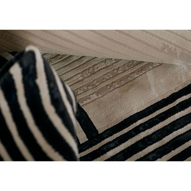 Momeni 7'10"x9'10" Xander Dean Machine Loomed Area Rug Ivory: Geometric Pattern, Low Pile, Indoor Use, Jute Backing