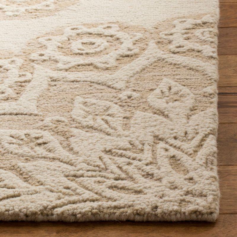 Blossom BLM108 Hand Tufted Indoor Area Rug - Ivory/Beige - 6'x9' - Safavieh