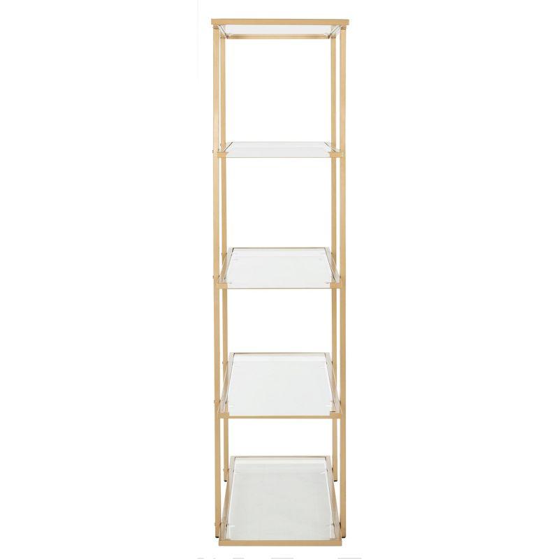 Francis 5 Tier Etagere - ETG6202 - Gold/Clear - Safavieh