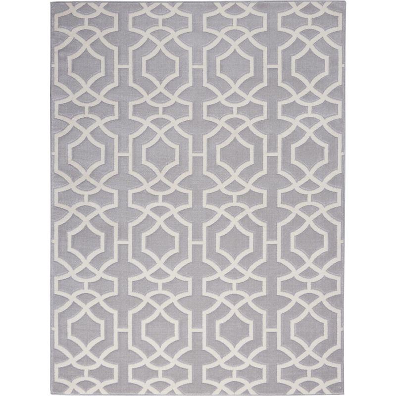 Joli Geometric Gray/Whtie Area Rug