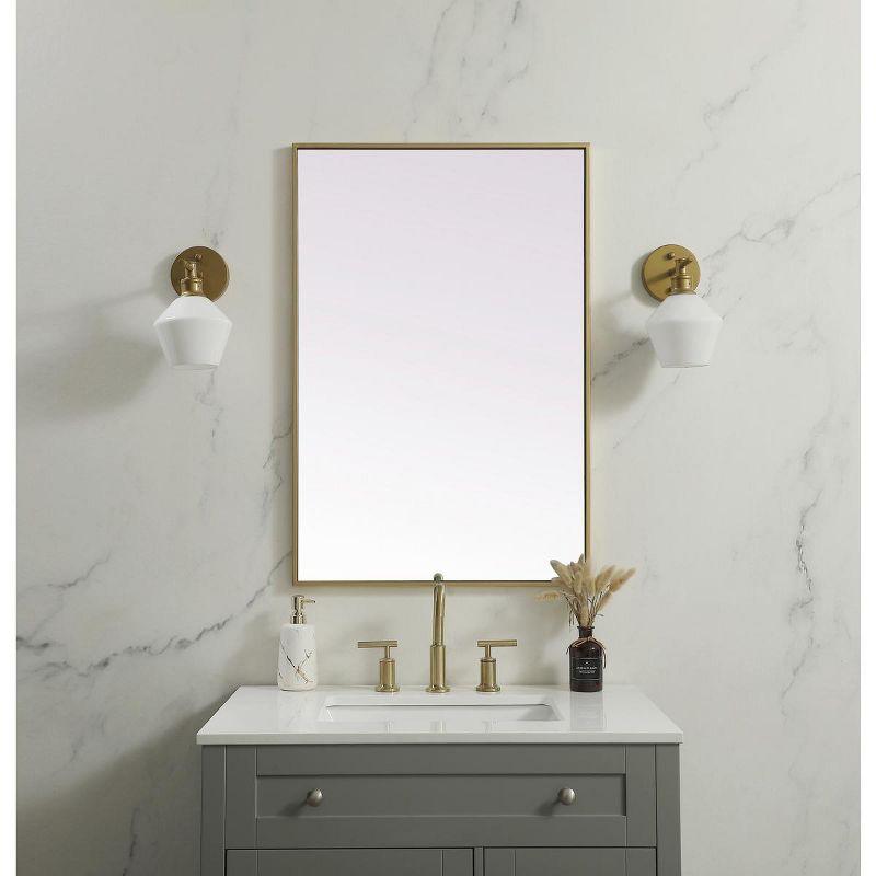 Sabine Metal Rectangle Wall Mirror