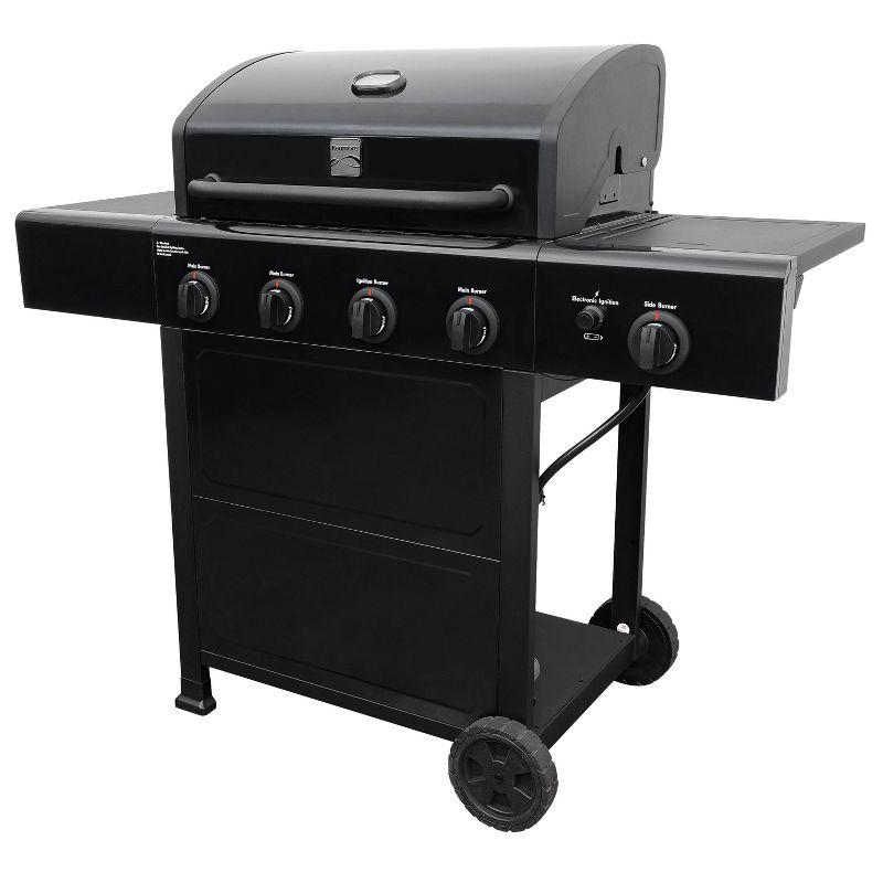 Kenmore 4-Burner Freestanding Open Cart Propane Gas Grill with Side Burner