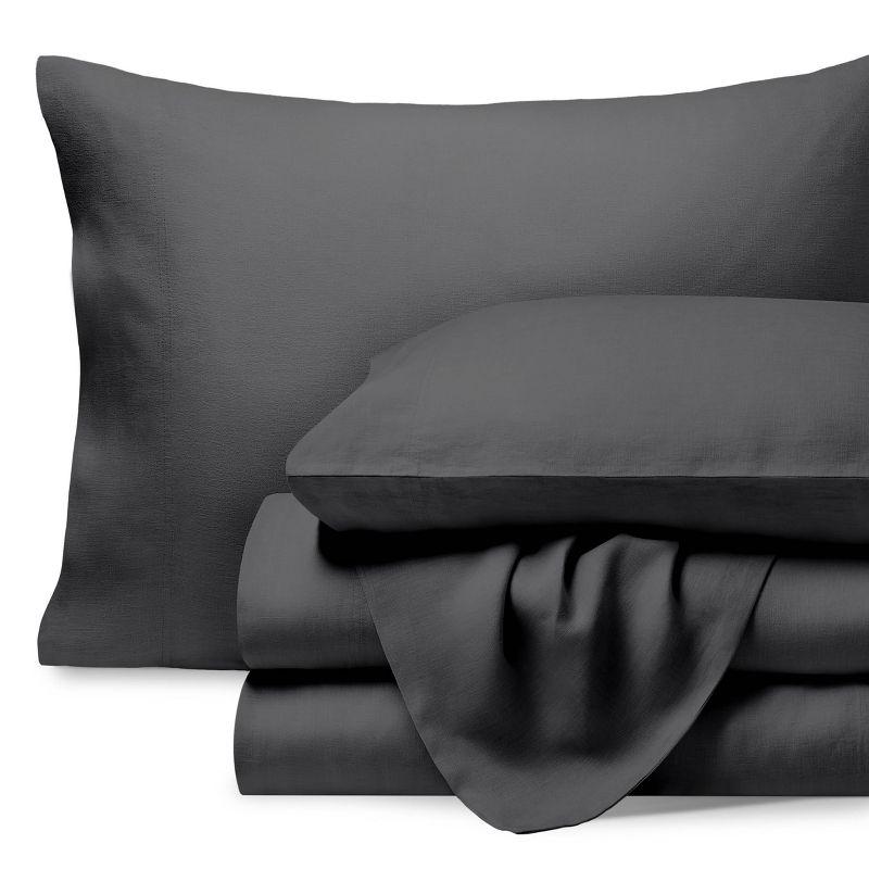 Bare Home 100% Linen Sheet Set