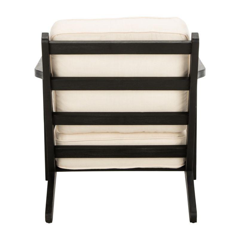Nico Mid Century Accent Chair - ACH4501A - Bone/Black - Safavieh