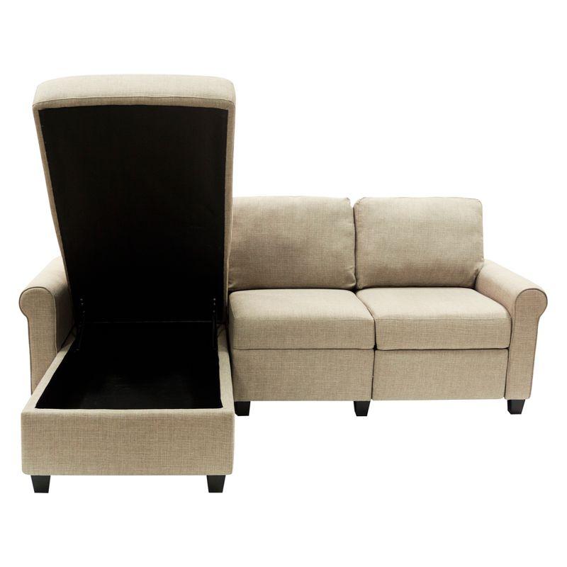Serta Palisades Reclining Sectional Sofa with Storage Chaise
