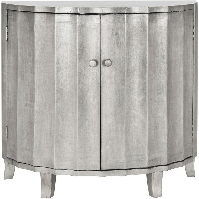 Rutherford Demilune Cabinet - AMH1516 - Silver - Safavieh Couture