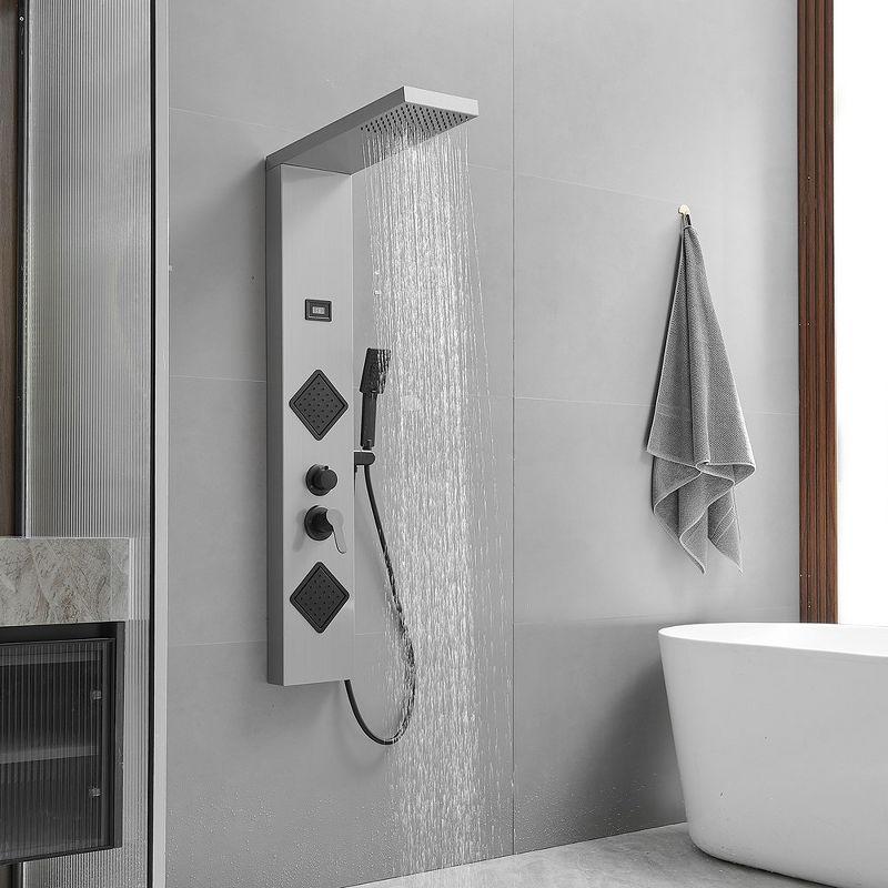 BWE 2 spray rain shower tower shower panel system with chrome nickel shower head and shower wand