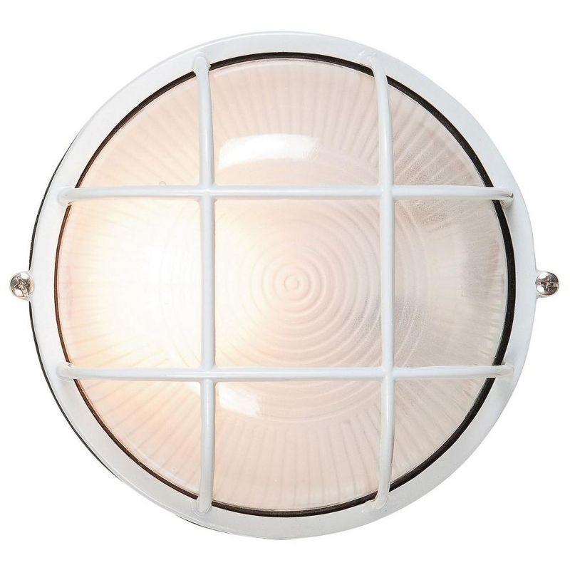 Nauticus White Aluminum 9.5" Outdoor Wall Light