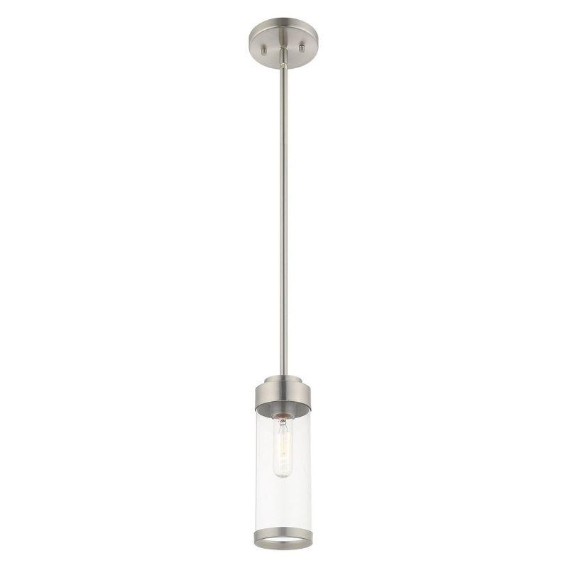 Livex Lighting Hillcrest 1 - Light Pendant in  Brushed Nickel