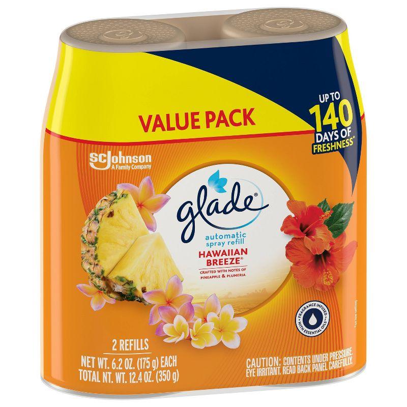 Glade Automatic Spray Air Freshener - Hawaiian Breeze - 12.4oz/2pk