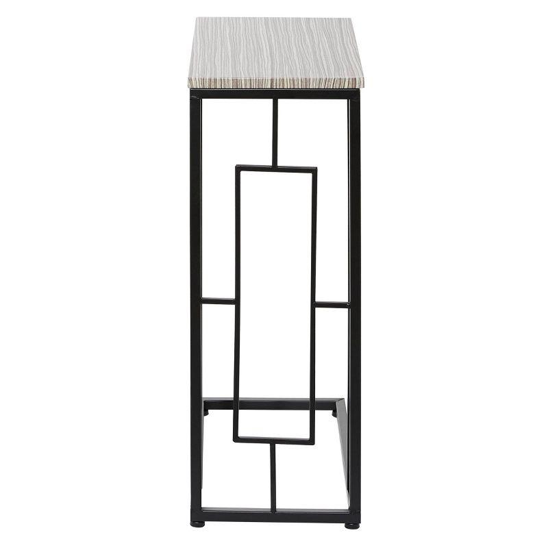 Contemporary Metal and Wood Accent Table Gray - Olivia & May