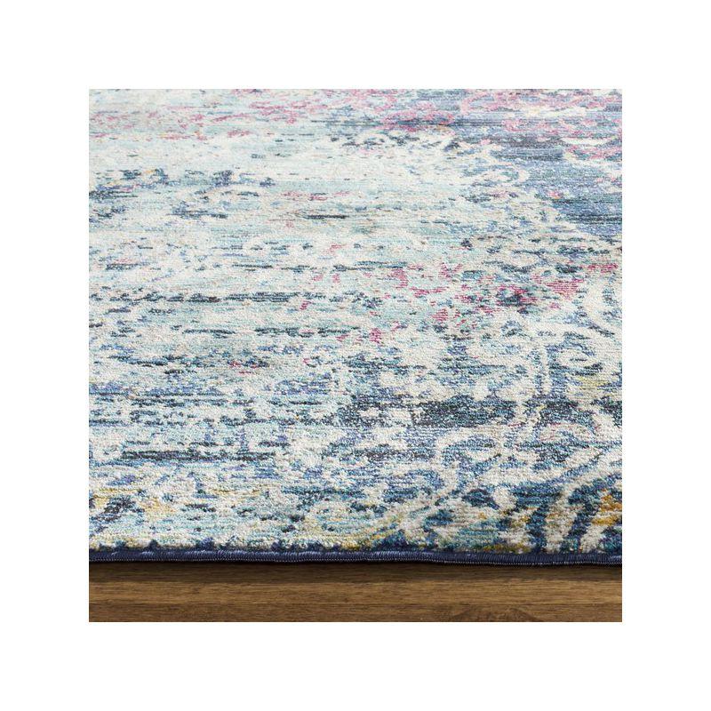 Aria ARA128 Power Loomed Area Rug - Blue/Multi - 5'1"x7'6" - Safavieh.