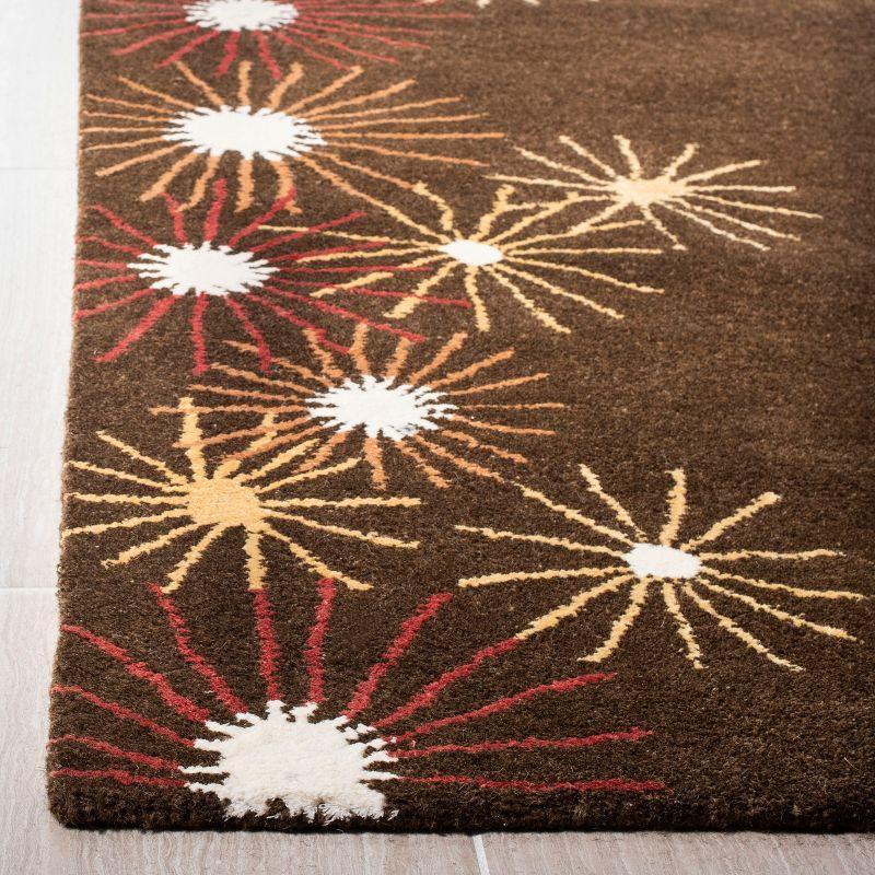 Soho SOH823 Hand Tufted Area Rug - Brown/Multi - 5'x8' - Safavieh.