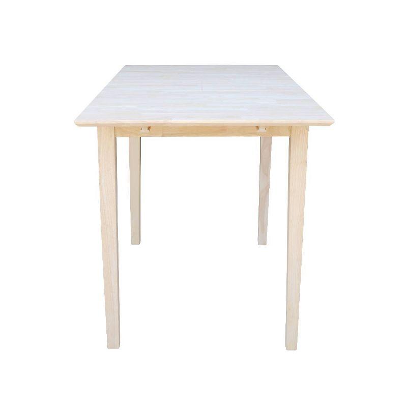 Counter Height Extendable Dining Table with Butterfly Leaf, Solid Wood - International Concepts