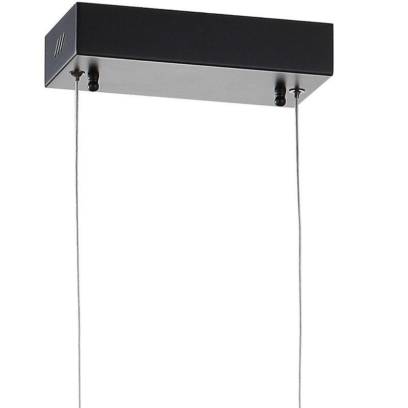 JONATHAN Y Roxanna 41.5" Dimmable Adjustable Integrated LED Metal Linear Pendant, Black