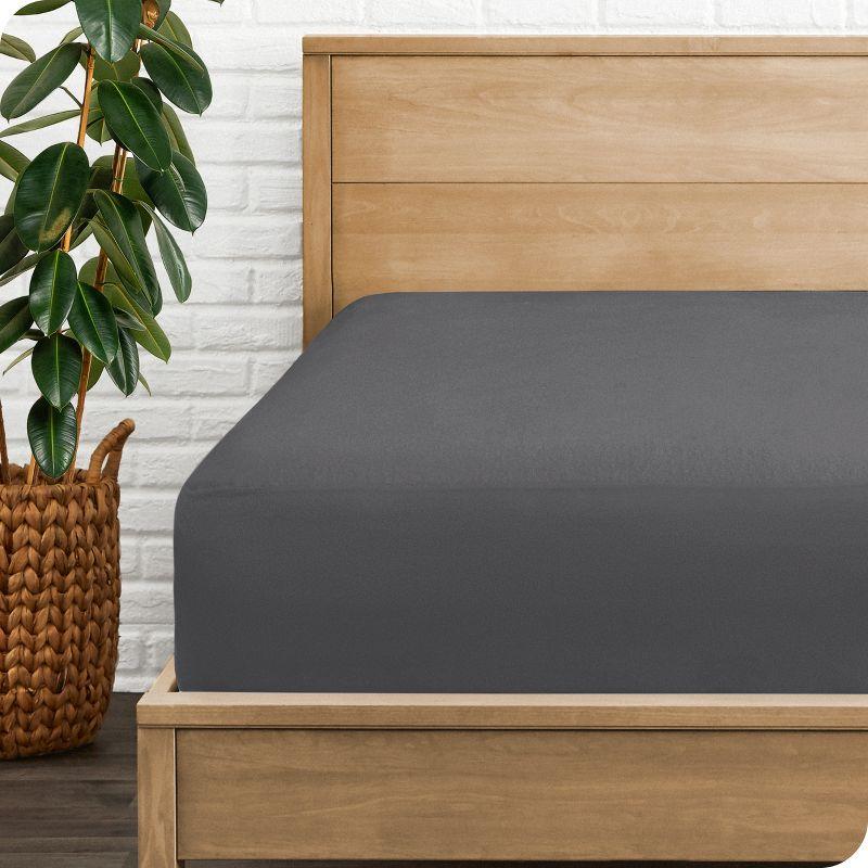 Breathable Waterproof Grey Twin XL Mattress Protector by Bare Home