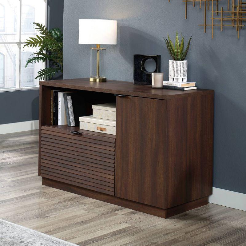 Englewood Storage Credenza: Sauder Modern Home Office Cabinet with Adjustable Shelf & File Drawer