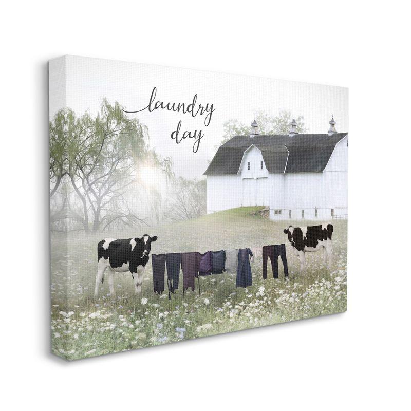 " Laundry Day Rural Cows Meadow " by Lori Deiter