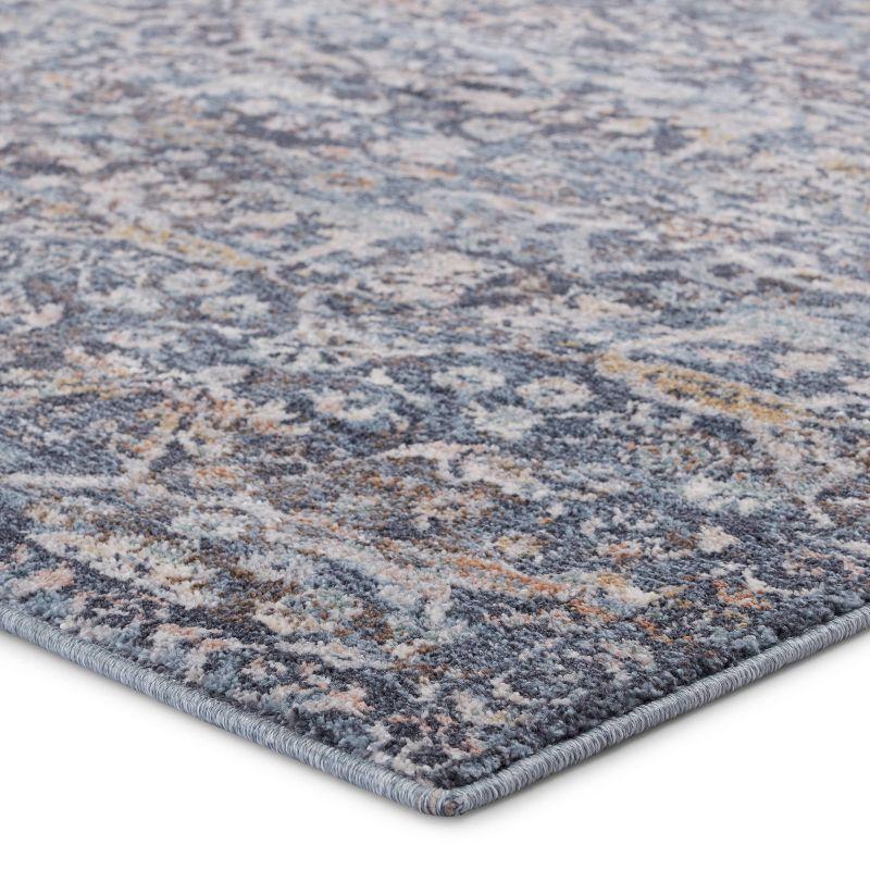 115" Gray Tufted Handmade Reversible Synthetic Rug