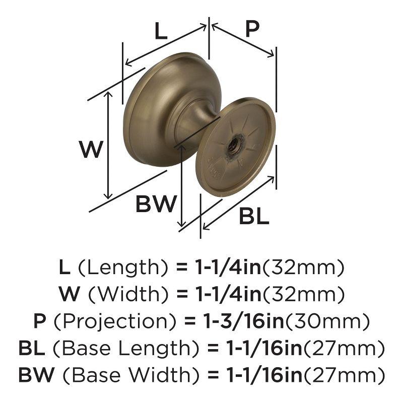 Allison 1 1/4" Diameter Mushroom Knob