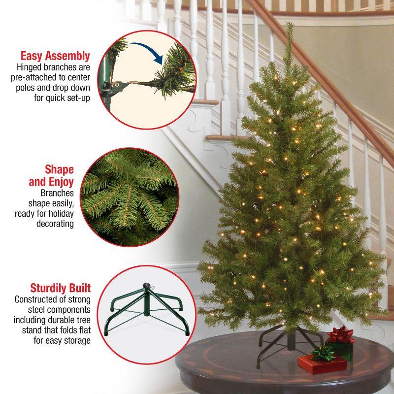 Prelit North Valley Spruce Artificial Christmas Tree Clear Lights - National Tree Company