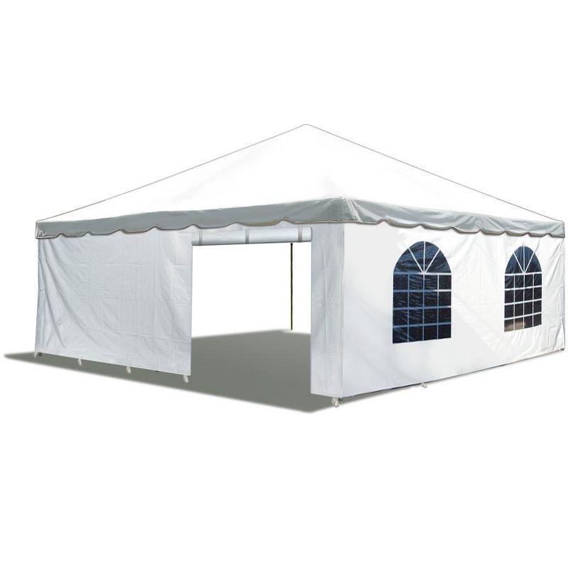 Party Tents Direct 20' x 20' Weekender Pole Party Tent with Sidewalls, Red | Wayfair