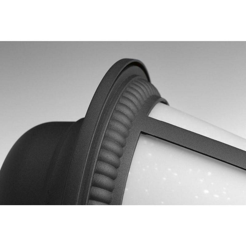 Progress Lighting Westport 1-Light Outdoor Post Lantern in Antique Bronze with Seeded Glass Shade