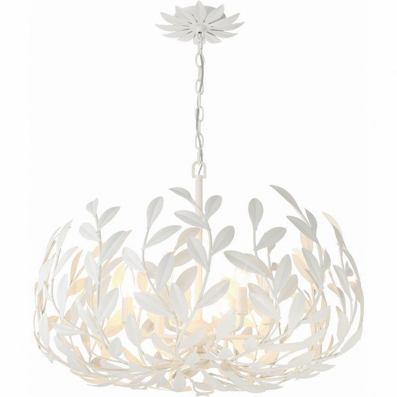 Crystorama Lighting Broche 6 - Light Chandelier in  Matte White