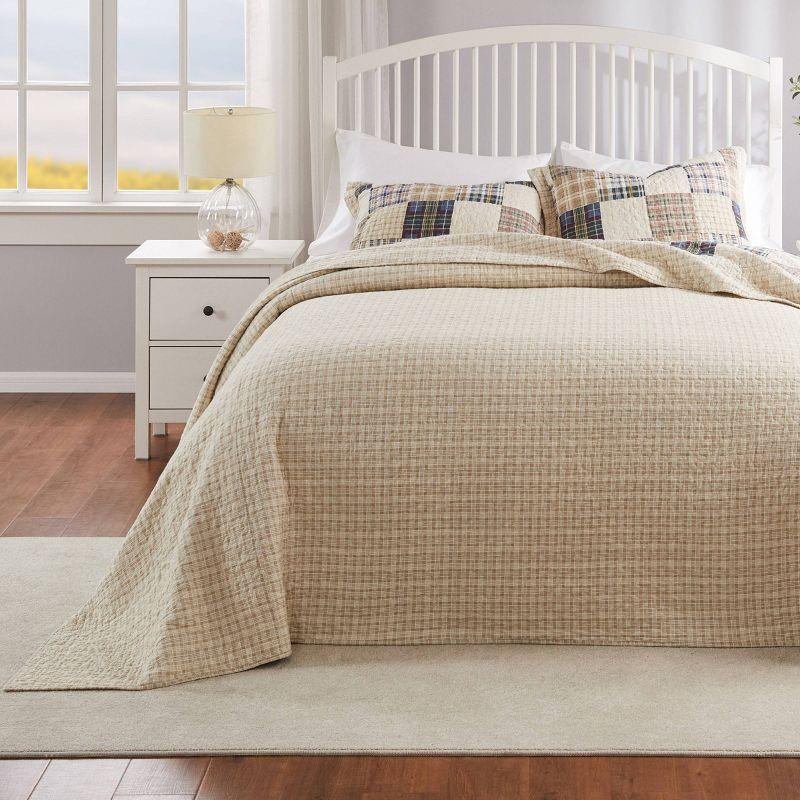 Oxford Plaid Reversible Quilt Set