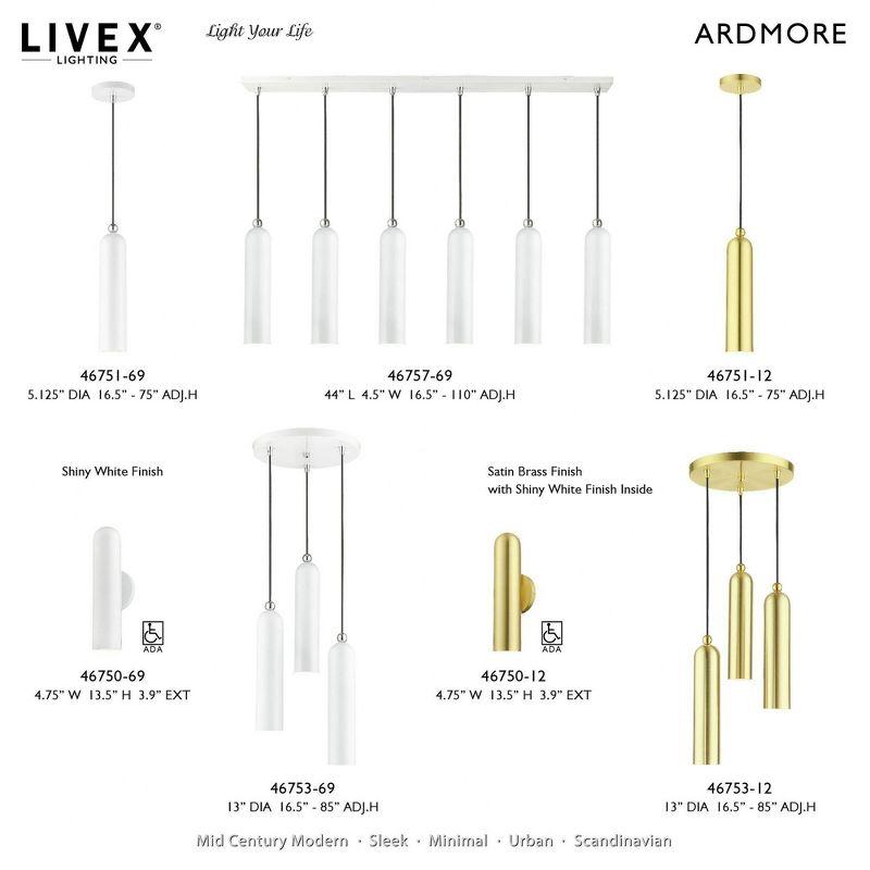 Livex Lighting Ardmore 6 - Light Island Pendant Light in  Shiny White